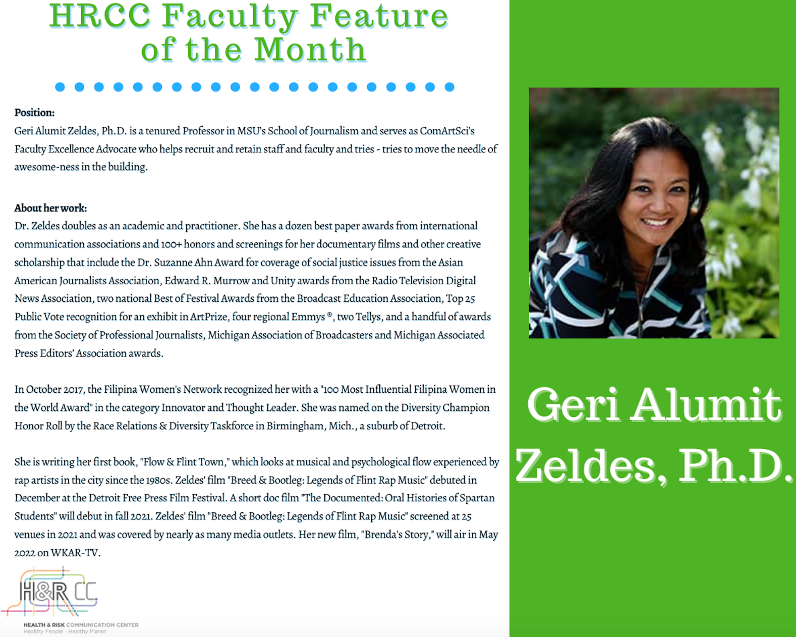 HRCC Featured Faculty-January